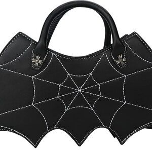Bat wing Shoulder bag,PU Spider Web Crossbody Handbag for Women